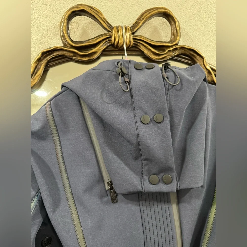 NWT Free people Movement Moon Magic Reflective Rain Parka Jacket - Picture 5 of 11